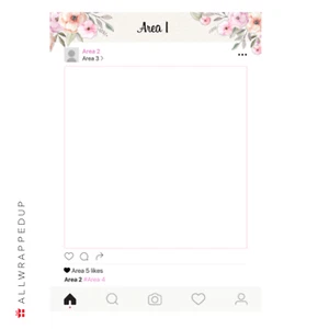 Personalisierter Blumen-Selfie-Rahmen, Stolz, ausgeschnitten, A2, Partyrequisite, Instagram - Bild 1 von 1
