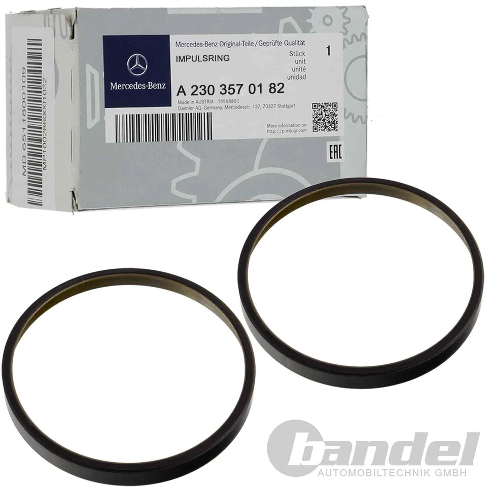 2 ORIGINAL MERCEDES-BENZ ABS-RING SENSORRING HINTEN E-KLASSE W211 SL R230 + C219 - Bild 1 von 1