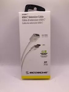 Scosche ExtendIt USB Type-C Female to USB Type-C Male Extension 3Ft New Open Box - Picture 1 of 3