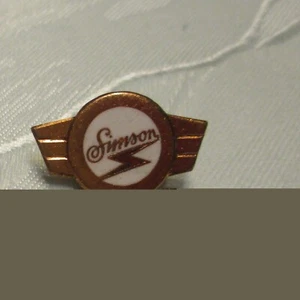 DDR emaillierter Anstecker Pin Simson Kleinkraftrad bronzefarbige Version - Bild 1 von 1