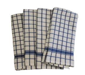 Cotton Kitchen Terry Towels Blue 4/pack - Picture 1 of 2