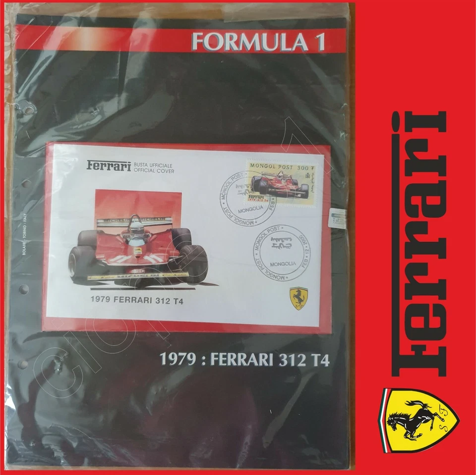 FERRARI BUSTA UFFICIALE 1979 FERRARI 312 T4 OFFICIAL COVER CON FASCICOLO - Immagine 1 di 1