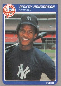 1985 Fleer Update Rickey Henderson #U-51 EX+ or Better NEW YORK YANKEES