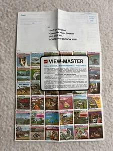 Viewmaster GAF Color Order Form/Walt Disney/Peanuts/Lassie/Grand Canyon/ - Picture 1 of 3