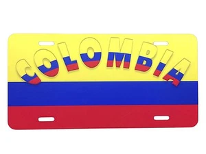 Colombia License Plate Bogota Colombian Automobile Car Truck Flag Sign Soccer - Picture 1 of 2