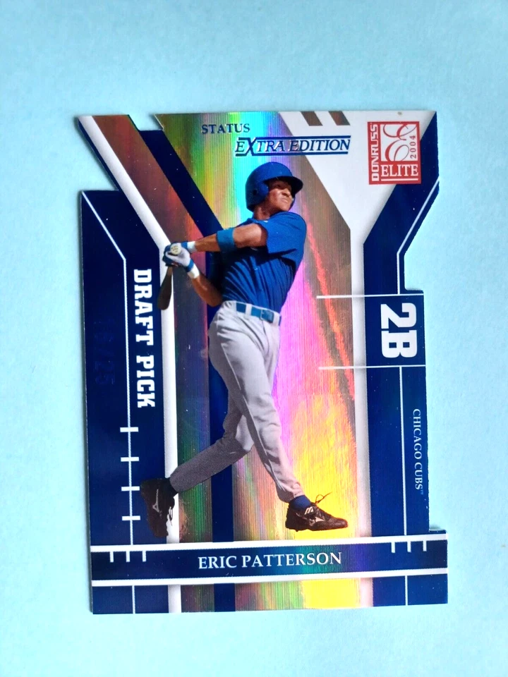 2004 DONRUSS ELITE ERIC PATTERSON #353 RC STATUS DIECUT #16/25 CHICAGO CUBS - Image 1 of 3