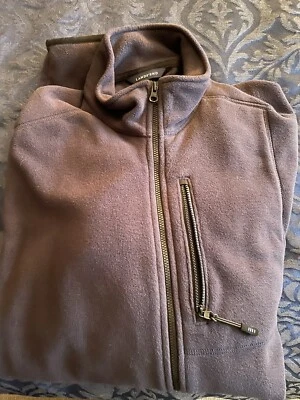 Lands End Mens Fleece Jacket Spring/Fall Blue Size M - Image 1 of 2