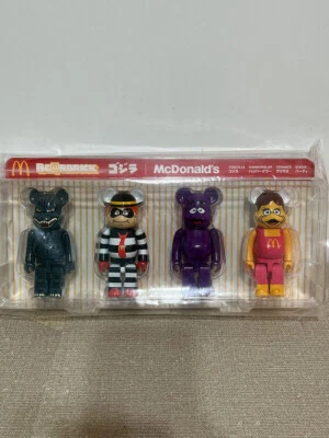 Medicom x McDonald's x Godzilla - 150% Bearbrick Be@rbrick Figure 4 pieces set - Image 1 of 4