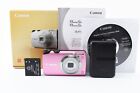 [N MINT] Canon PowerShot A3200 IS Pink 14.1MP Digital Camera Battery Charger Box