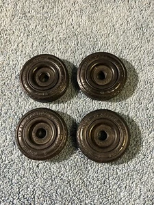 (4) Vintage Ideal Fix It Car Solid Hard Rubber Toy Tires (k) - Picture 1 of 7