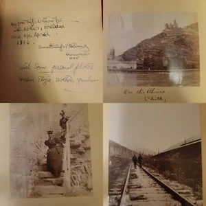 Antique Travel Photo Journal Album Europe 1896 Alaska 1945 Rhine Train Dogs - Picture 1 of 24