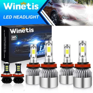 For Nissan Rogue 2014-2020 H11 LED Headlight + Fog Lights Combo Kit White 6X - Picture 1 of 9