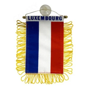 Bandera de Luxemburgo Mini Bandera / Doble Cara Mini Luxemburgo Coche Ventana Bandera - Imagen 1 de 1