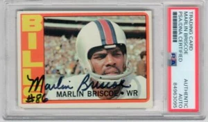 1972 Topps #30 Marlin Briscoe signed RC Rookie Buffalo Bills PSA/DNA auto - Picture 1 of 1