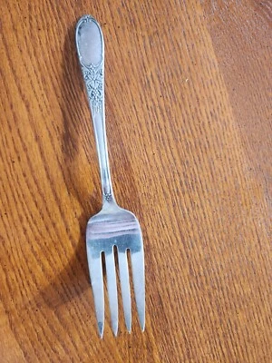 Вилка для сервировки мяса Wm Rogers посеребренная 'Burgundy Champagne' - Изображение 1 из 4