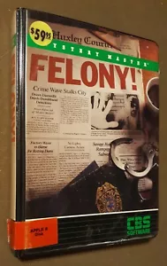 Felony von CBS Software für Apple II+,IIe, IIc, IIgs 1984 - Bild 1 von 3