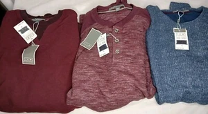 Ike Behar Dress Shirt Men's Lot of 3 NEW With TAGS Sz S PULLOVER  MSRP $85 EA - Picture 1 of 8