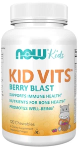 Now Foods KID VITS 120 Chewable Vitamins for Children BERRY Lemonade 10/26EX - Picture 1 of 2