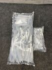 Sealed Bag of 100 Plastic 11ml Test Vials Sample Tubes w Perforated Cap, Lab 