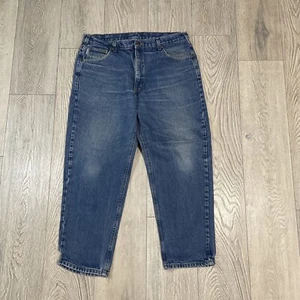 Carhartt Jeans Adult (Tag 40x30) Relaxed B17 DST Workwear Mens Actual 37x28.5 - Picture 1 of 6