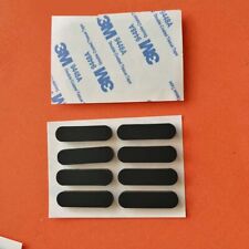 Black Anti-slip Buffer Pads 14/15mm Width Self Adhesive Silicone Rubber Oval Pad