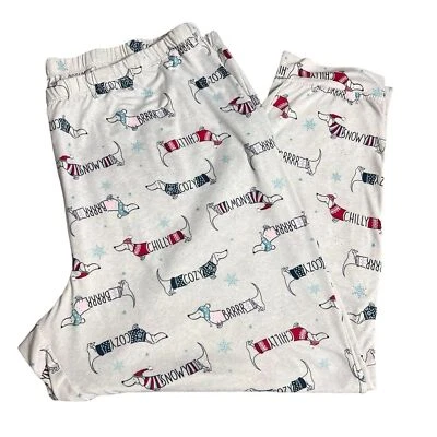 Dachshund Dogs Pajama Pants Women’s Size 3X Joggers Style Loungewear Cozy Soft - Image 1 of 4