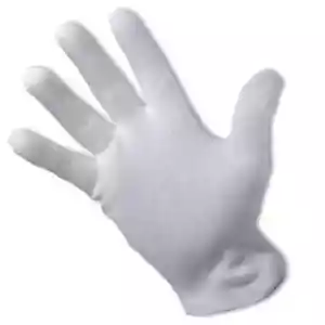 100% COTTON WHITE GLOVES Sizes - S,M L & XL Moisturising Eczema Butler Beauty - Picture 1 of 15