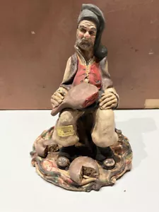 GRANDE FIGURA SALUMIERE CERAMICA SARDA STELIO MOLA CAGLIARI SARDEGNA - Foto 1 di 5