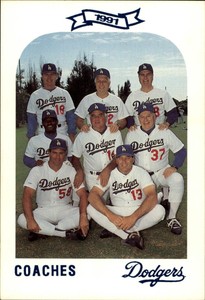 1991 Dodgers Police Card #NNO Coaches Card/Ben Hines/Perranoski/Mark Cres