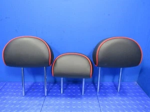 Juego de 3 reposacabezas asiento trasero mini countryman 11-16 negro rojo 4234 - Imagen 1 de 10