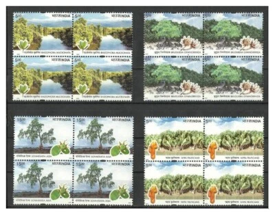 India 2002 Mangroves UN Conference on Climate Change Trees Stamps Blk/4 MNH - Image 1 of 2