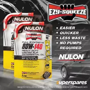 2L Nulon EZY-SQUEEZE Full Synthetic HD Limited Slip Differential Oil SYN80W140 - Picture 1 of 2