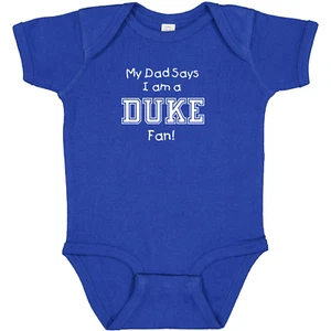Grandpa / Dad Says I am a Duke Blue Devils Fan Baby Bodysuit - Picture 1 of 5