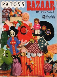 ~ Libro de patrones vintage de punto y ganchillo de bazar de patones ~ 50 regalos para hacer ~ - Imagen 1 de 9