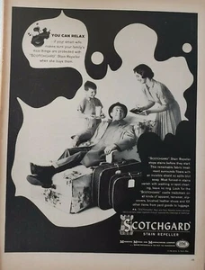 Scotchgard Guardamanchas Impresión Anuncio De Colección 1961 Efímero Arte De Pared Decoración Relajarse - Imagen 1 de 1
