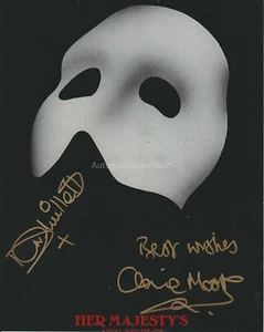 Dave Willetts Claire Moore HAND SIGNED 8x10 Photo Autograph Phantom The Opera - Foto 1 di 2