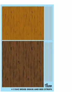 Gofer Racing 11043 1/24-1/25 Wood Grain & Bed Strips Watersliding Decals - Picture 1 of 1