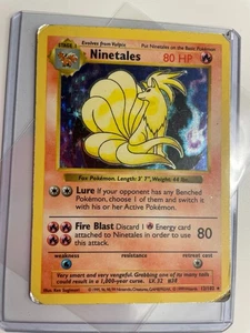 Ninetales 12 Shadowless Holo 1999 Pokemon Karte - Bild 1 von 11