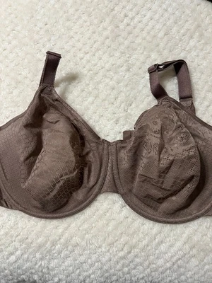 Wacoal 857210 Visual Effects Full Coverage Unlined UW brown  Bra Size 40DDD - Image 1 of 4