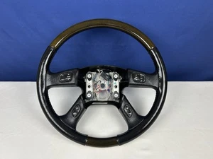 03-06 Cadillac Escalade Chevy Suburban Tahoe Rainer Steering Wheel Black OEM - Picture 1 of 12