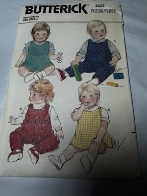 Butterick 6323 Size Small Infants' Dress Jumpsuit  UNCUT;FF - Image 1 of 4