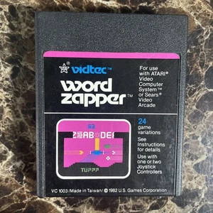 Word Zapper (Atari 2600, 1982) Vidtec Atari Game Cartridge Untested - Picture 1 of 4
