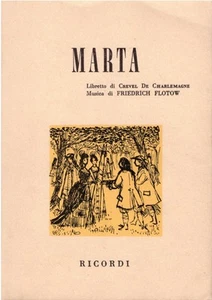 Flotow - Marta - Libretto Ricordi - Picture 1 of 2