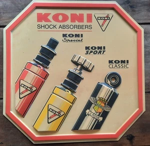 Ancienne facade plastique thermoformé AMORTISSEURS KONI sport auto 69x69cm - Imagen 1 de 4