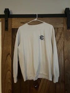 Men's White Eric Emanuel long sleeve Shirt L - Picture 1 of 3