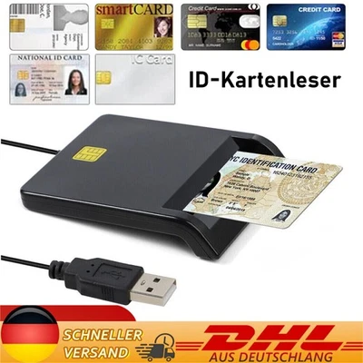 CSL CR USB 2.0 Chipkartenlesegerät NFC Smartcard Schwarz Kartenlesegerät - Bild 1 von 4