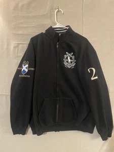 Polo Ralph Lauren Blackwatch Jacke Herren 2XL Rugby Full Zip Vintage Sweatshirt - Bild 1 von 13
