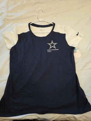 Nike NFL Dry Fit Dallas Cowboys Women's Medium T-shirt NWT - Image 1 of 4