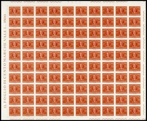 ITALIA 1974 Recapito autorizzato 1 foglio intero MNH** - Imagen 1 de 1