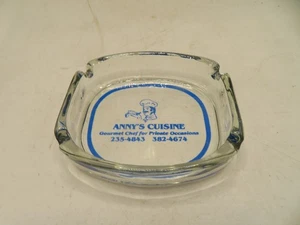 Vintage Glas Aschenbecher 3 3/4 IN ANNYS CUISINE - Bild 1 von 2
